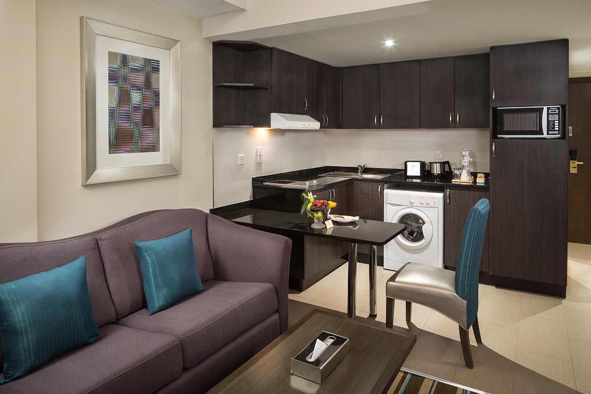 Fully-equipped kitchen at Savoy Central