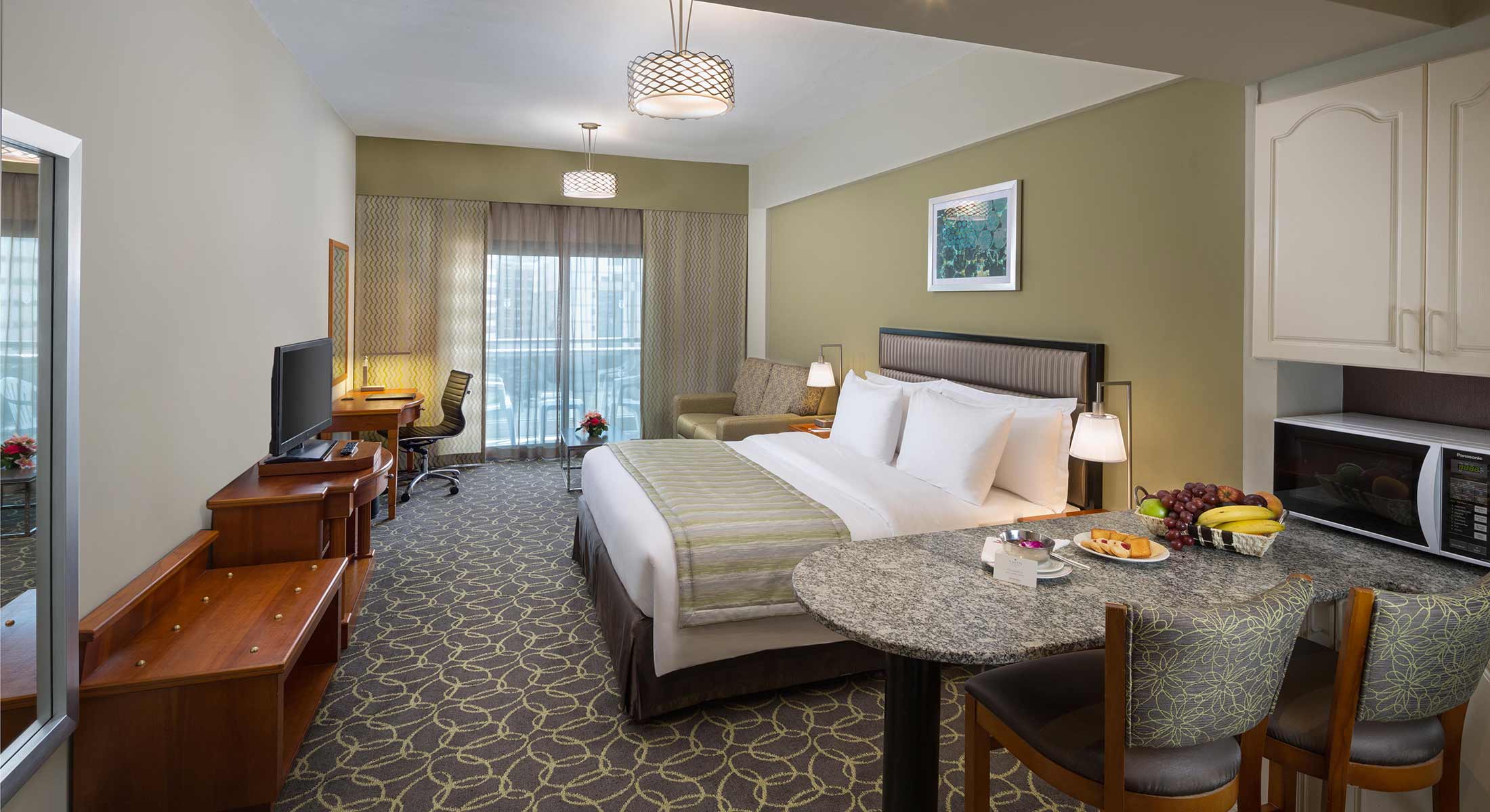Studio bedroom at Savoy Park
